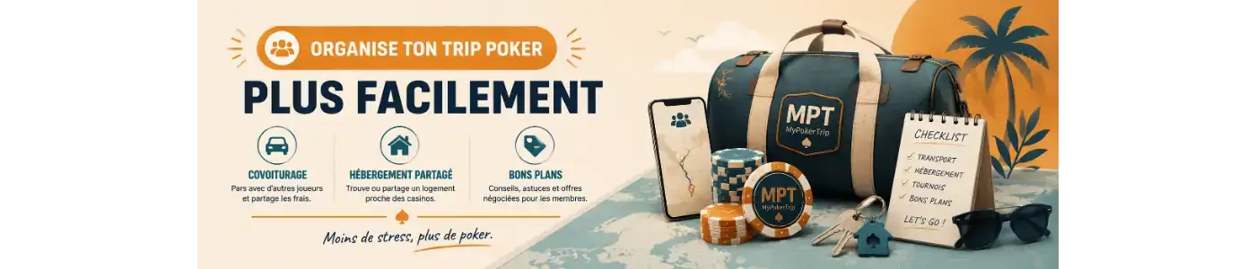 MyPokerTrip - Covoiturage,co-hébergement, bons plans