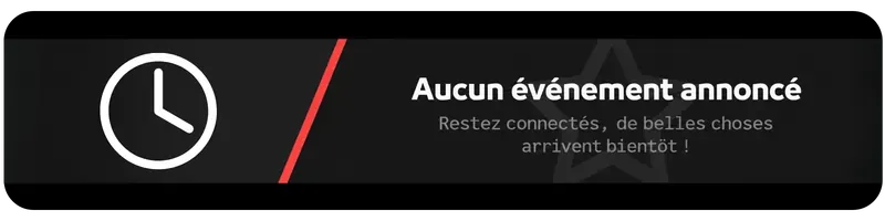 Aucun événement programmé