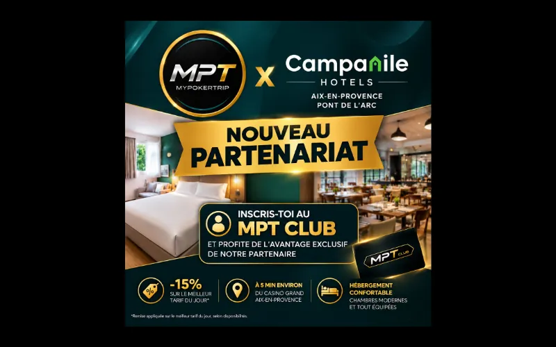 Nouveau partenariat MyPokerTrip et Campanile Aix-en-Provence Sud – Pont de l’Arc