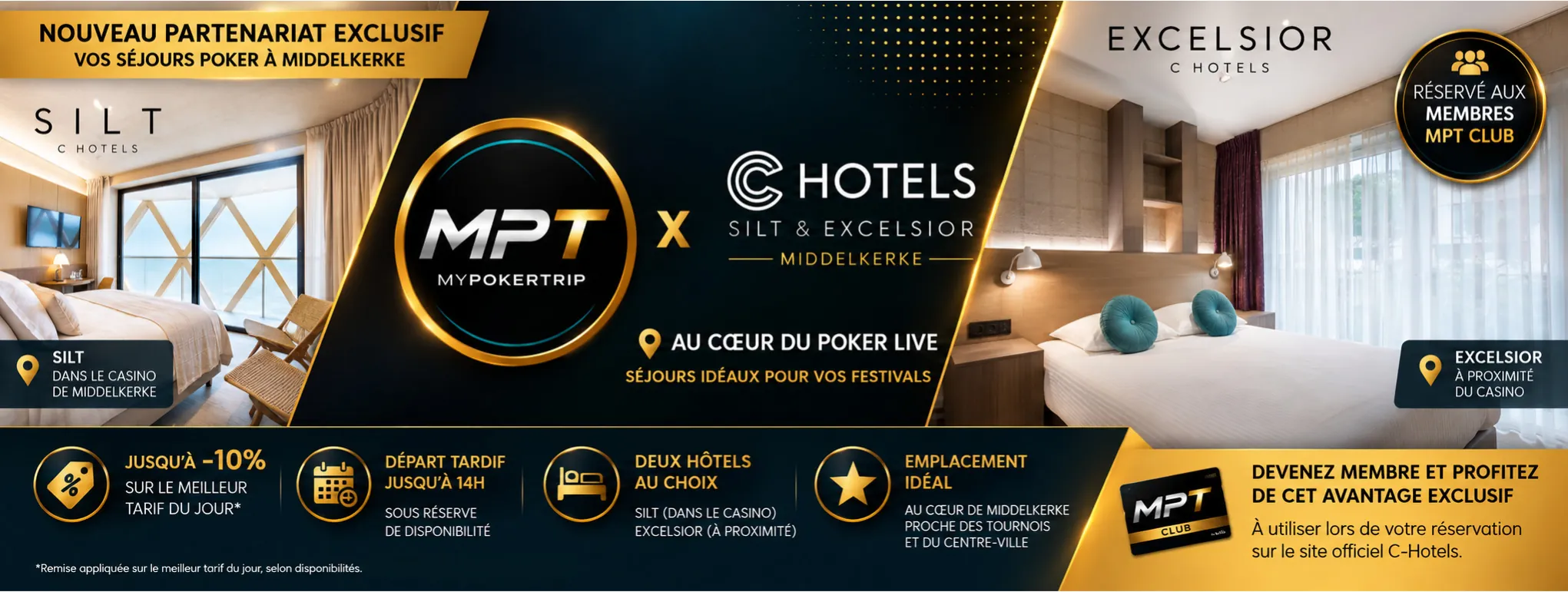 Partenaire C-Hotels Silt et Excelsior Middelkerke