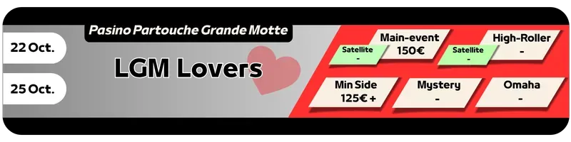 LGM Lovers - Pasino Partouche Grande Motte