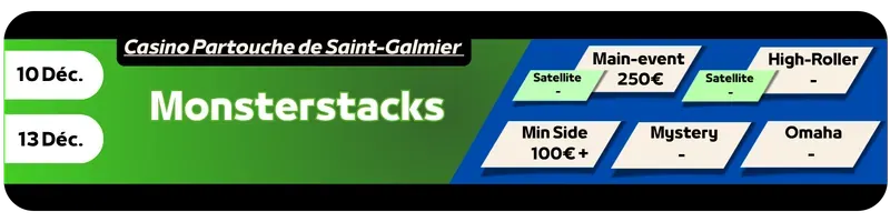 Monsterstacks - Casino Partouche de Saint-Galmier Le Lion Blanc