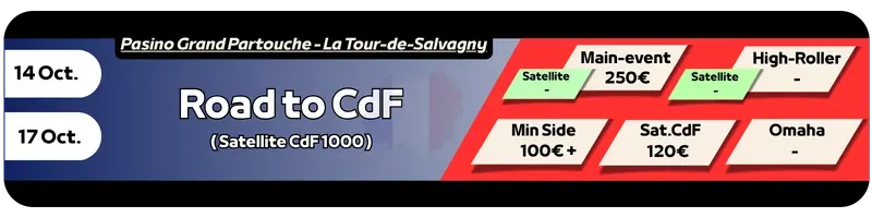 Road to CdF -Pasino Grand Partouche - La Tour-de-Salvagny